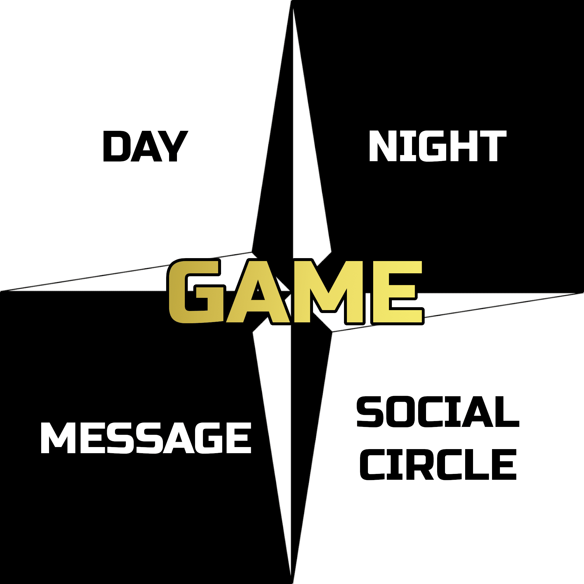 Day Game Night Game Daygame Nightgame Message Game Text Game Social Circle Game Textgame